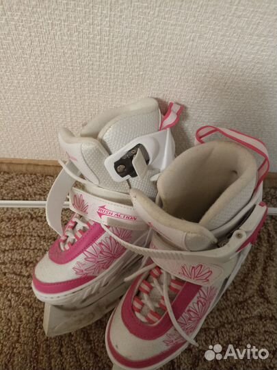 Коньки раздвижные для девочки