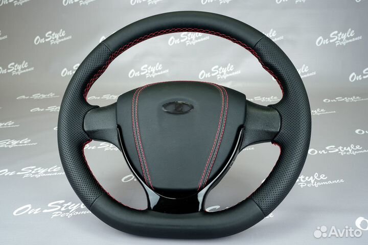 Руль анатомический в эко-коже, на Ваз 2114-15