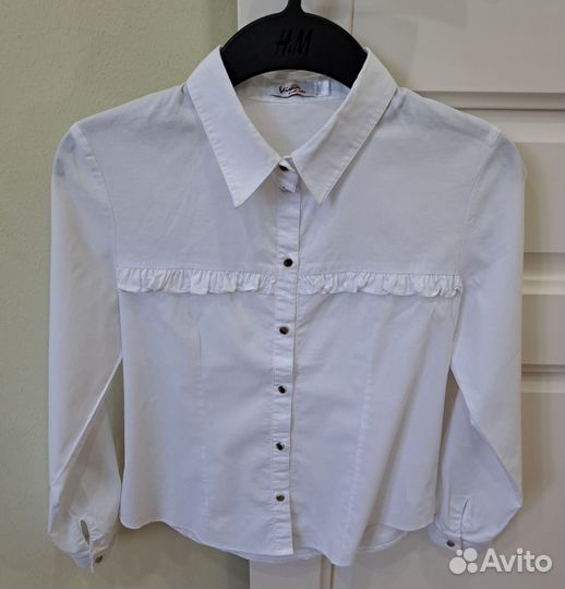 Школьные белые блузки, рост 146-158