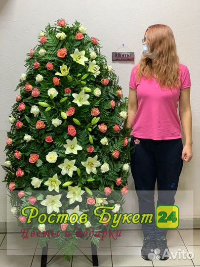 Венки из живых цветов (только из живых)