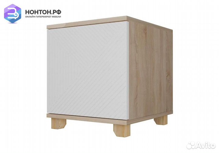 Тумба прикроватная со створкой Копенгаген дуб соно