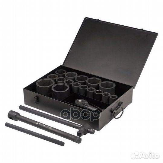 Набор головок ударных 1 90мм 20 пр. (27-80мм