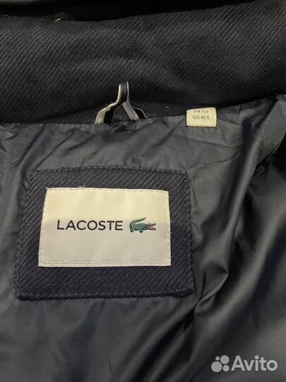 Оригинальный зимний Lacoste Пуховик