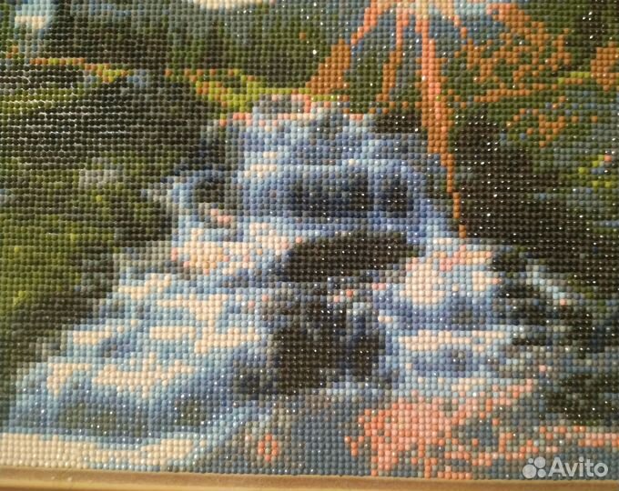 Картина из алмазной мозаики водопад