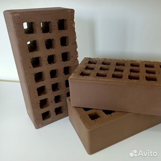 Кирпич облицовочный Коричневый 1,4нф