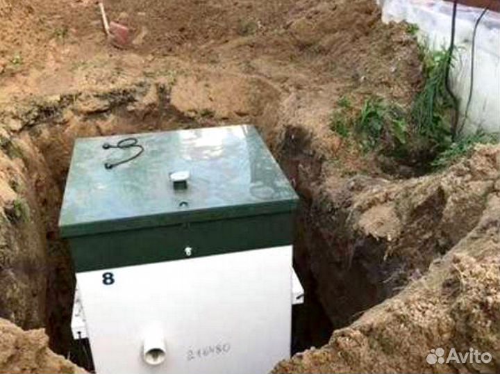 Септик с установкой. Автономная канализация