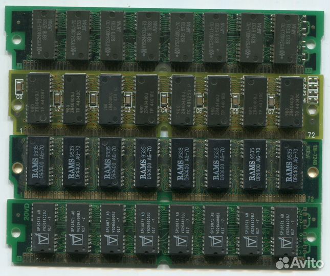 Память simm 72pin FPM 16MB (4 X 4MB) Рабочая №33