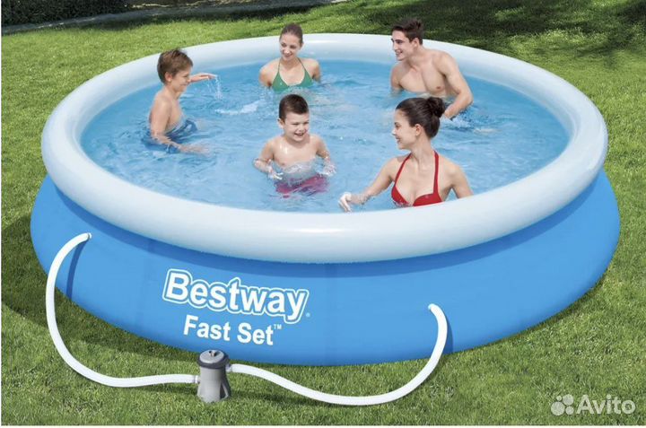 Надувной бассейн Bestway Fast Set 3,66m
