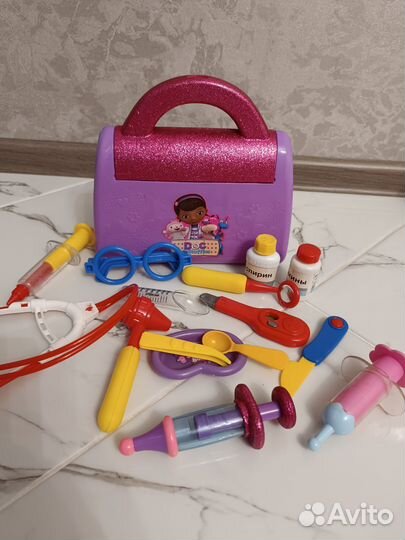 Игровые наборы доктор Плюшева, кухня, салон