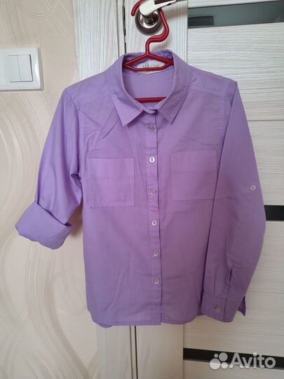 Блузка (рубашка для девочки) р. 122-128