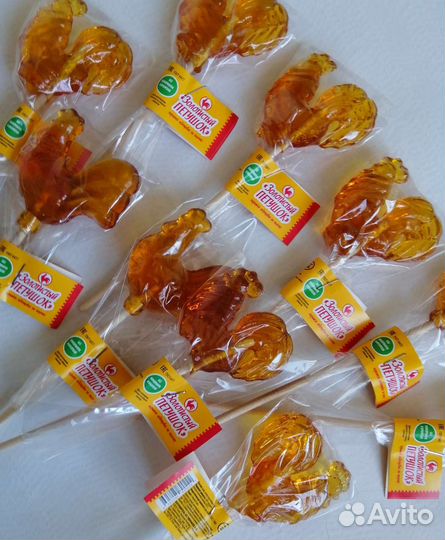 Леденец карамель Петушок на палочке 50 штук
