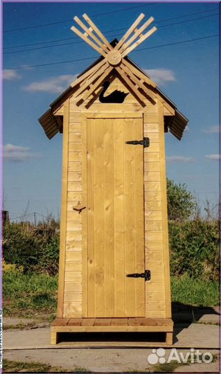 Дачный туалет с декором ктр 537