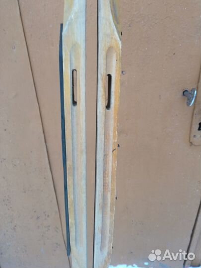 Лыжи деревянные с палками 60 г. СССР