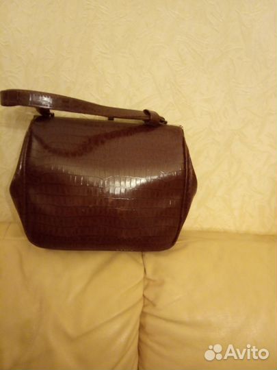 Винтажная дамская сумочка из кожи 50-х годов СССР