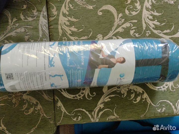 Коврик для йоги indigo 1см синий