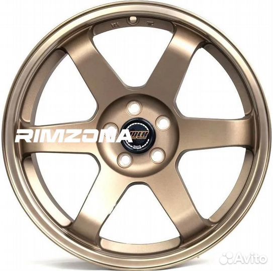 Литые диски rays R17 5x100 srt. Примерка