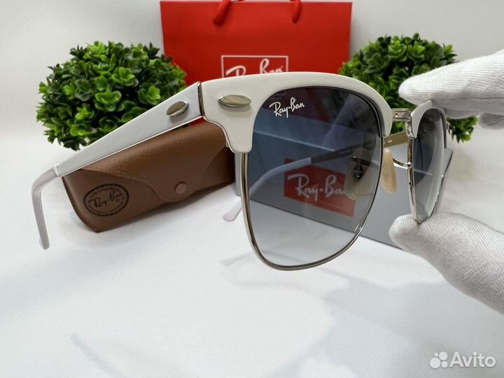 Очки Ray Ban Clubmaster 3716 White