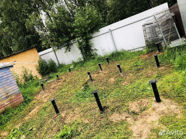 Винтовые сваи под ключ установка