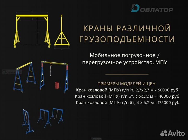 Козловой кран мпу. Такелажный портал