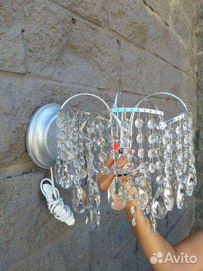 Настенный светильник бра хрусталь