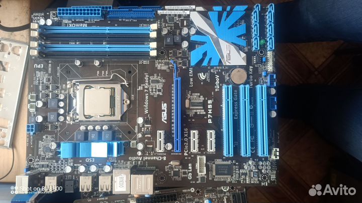 Мат плата с процессором Asus P7H55
