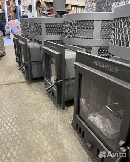 Чугунные печи для бани Гефест