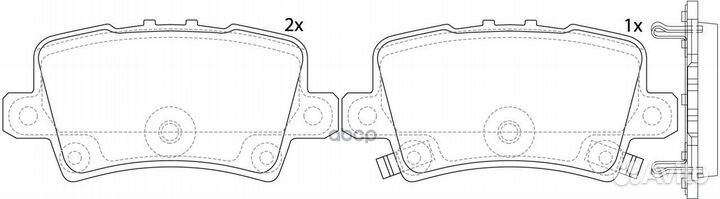 Колодки тормозные honda civic viii Hatchback 06