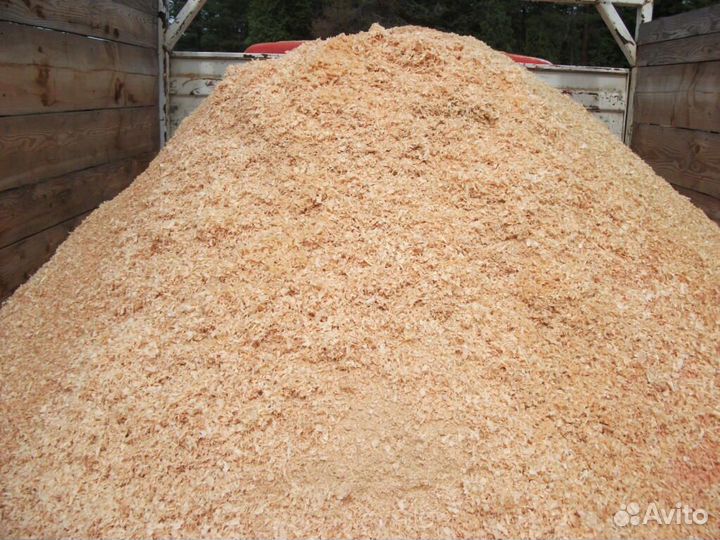 Опилки в мешках