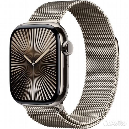 Apple Watch S10 46mm Natural Titan Milanese Loop