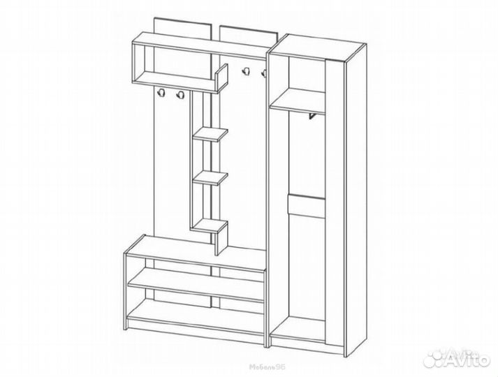 Прихожая базовый модуль Марица ясень шимо