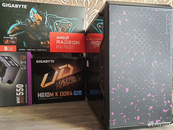 Игровой Пк Gigabyte RX7600 Gaming+Core i3 12100F