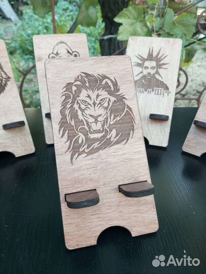 Король и шут подставки для телефона деревянные