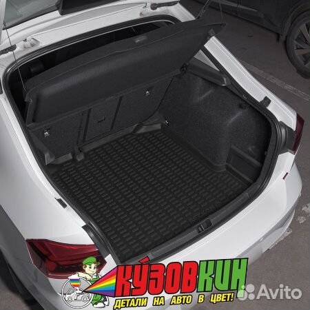 Коврик багажника Skoda Rapid 14- без карманов new