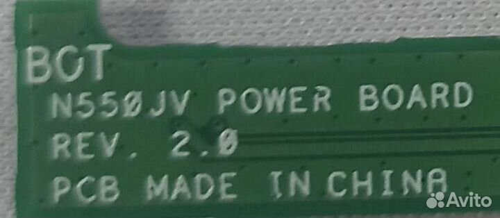 Плата для ноутбука Asus N550JK button BD с кнопкой