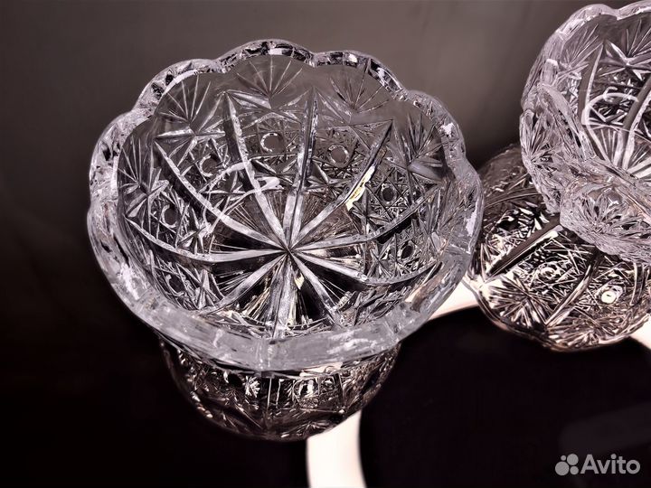 Конфетница хрустальная СССР