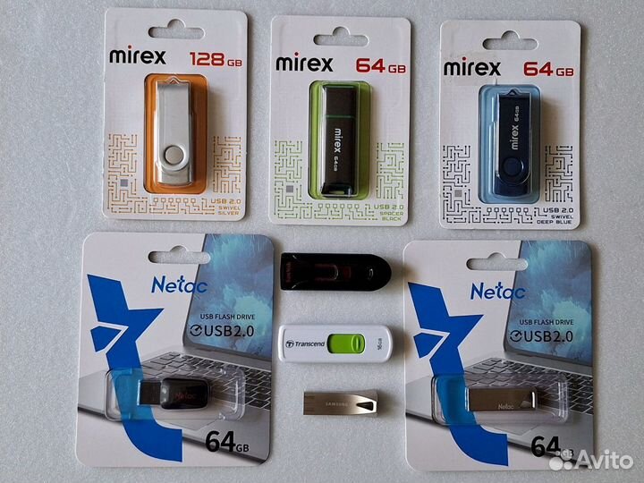 USB флешки Mirex, Netac, Samsung, Transcend