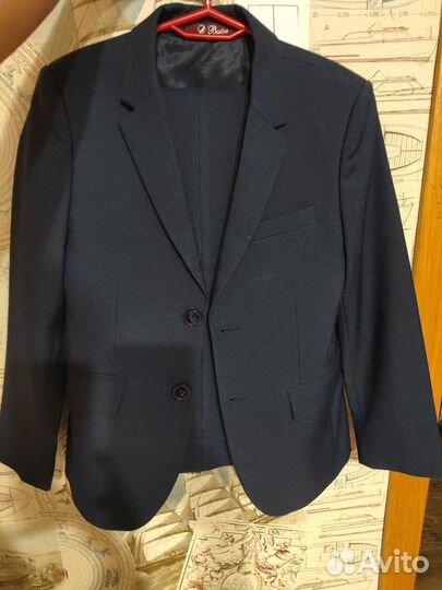 Костюм школьный синий 128