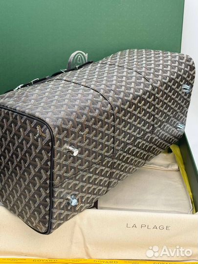 Дорожная сумка Goyard канва и кожа