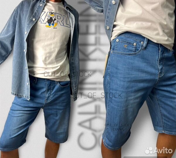 Calvin klein джинсовые шорты