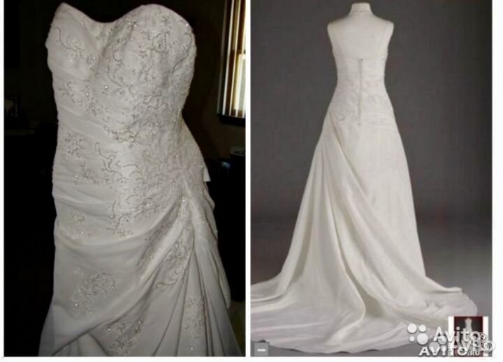 Новое свадебное платье с бирками, куплено в США