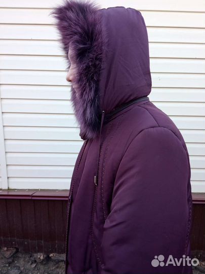 Пуховик женский длинный 50-52