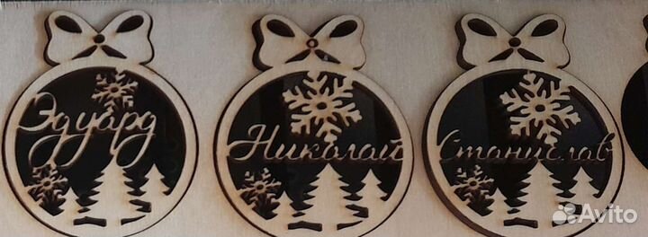 Именная игрушка на ёлку