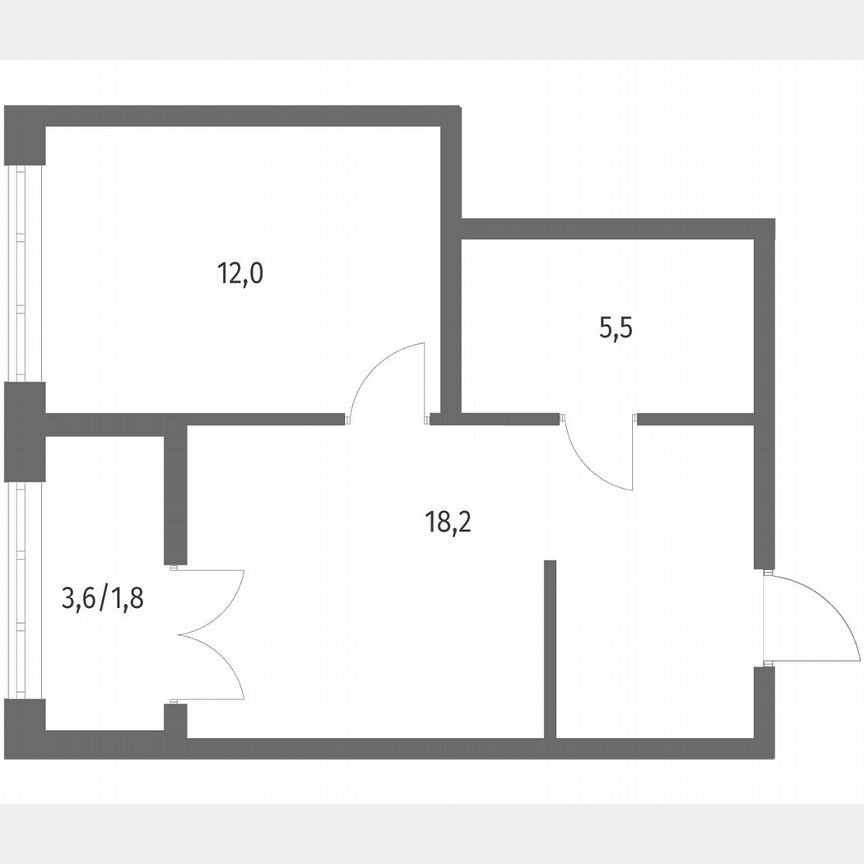 1-к. квартира, 37,6 м², 4/9 эт.