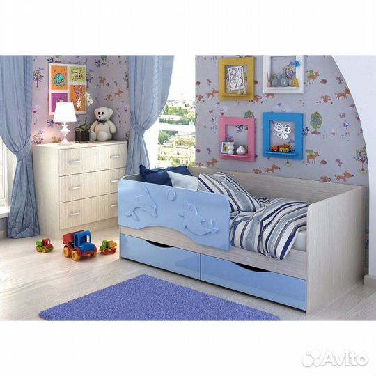 Детская кровать+ матрас Askona