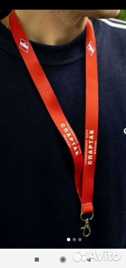 Лента для бейжика карабином