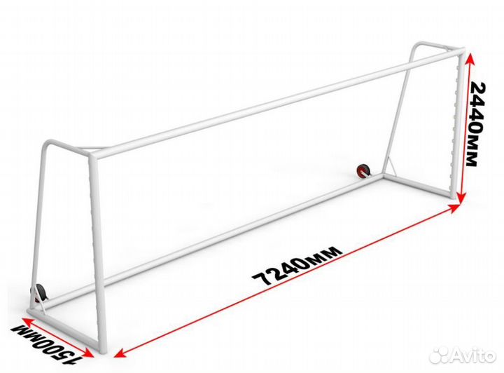 Ворота футбольные с противовесом 15.106 шт