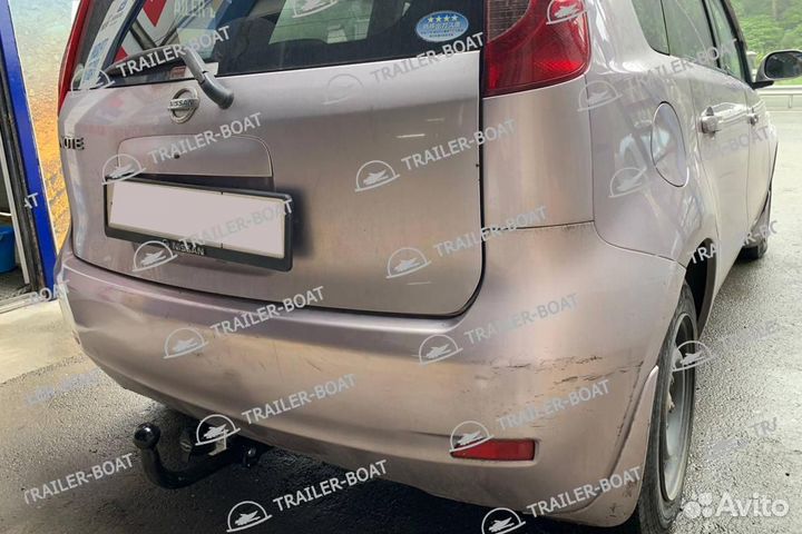 Фаркоп Nissan Note 05-12 E11 хетчбек 2WD рама и крюк-шар, 50мм 12921