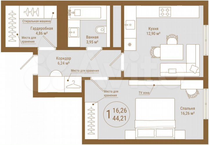 4-к. квартира, 143,6 м², 7/25 эт.