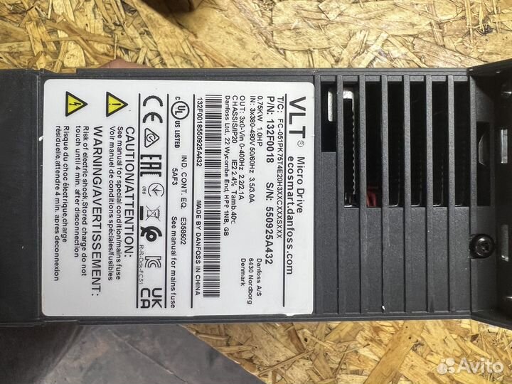 Частотный преобразователь Danfoss VLT Micro Drive