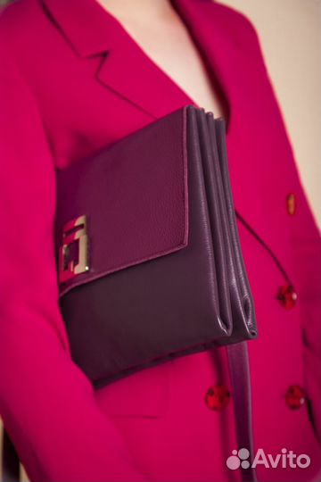Сумка -клатч кожаная, новая